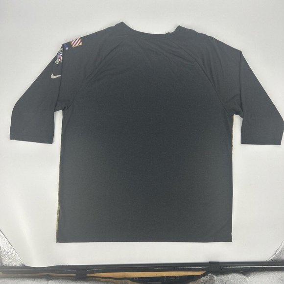 New York Giants Shirt Men's XXL Nike Tee Dri‎ Fit Salute to Service 3/4 Sleeve - Picture 6 of 10